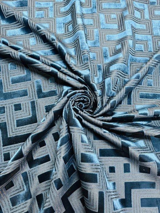 Luxe fluwelen bekledingsstof - Meubelstof - 600 cm - 140 cm, Antiek en Kunst, Antiek | Kleden en Textiel