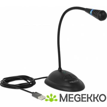 Delock 65871 USB Zwanenhalsmicrofoon met voet en mute + beschikbaar voor biedingen