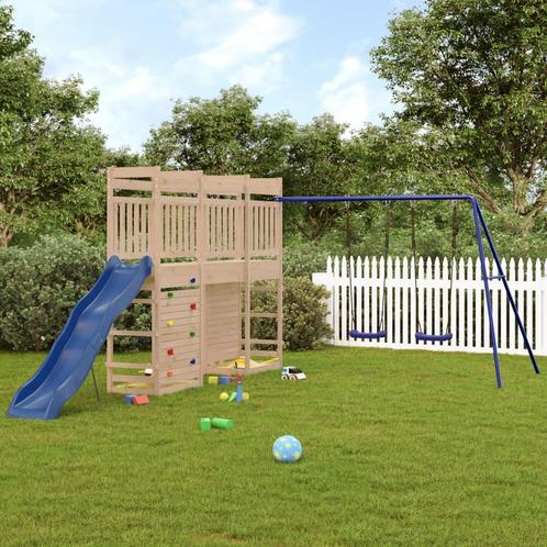 vidaXL Speelhuis massief grenenhout, Kinderen en Baby's, Speelgoed | Buiten | Speeltoestellen, Nieuw, Verzenden