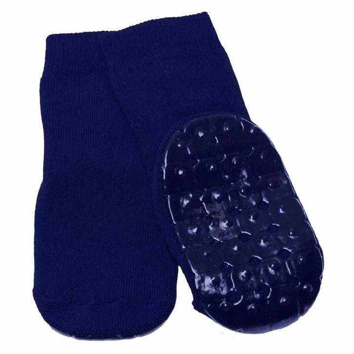 Anti-slip sokken | Kleur: Blauw | Maat: 35 - 38 | Rubberen o, Diversen, Verpleegmiddelen, Ophalen of Verzenden