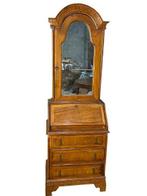 Vitrinekast - Wortelnotenhout - Secretarissendesk