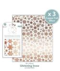Decoupage papier Glistening Snow Copper metallic - Craft ...