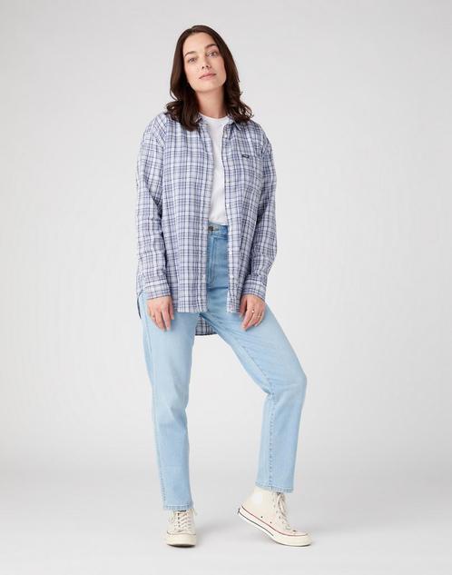 -57% Wrangler  Wrangler Shirt vintage  maat S, Kleding | Dames, T-shirts, Blauw, Nieuw, Verzenden
