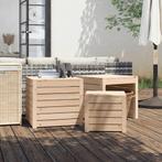 3-delige Tuinboxset massief grenenhout (Schuurtjes-Rekken), Nieuw, Verzenden