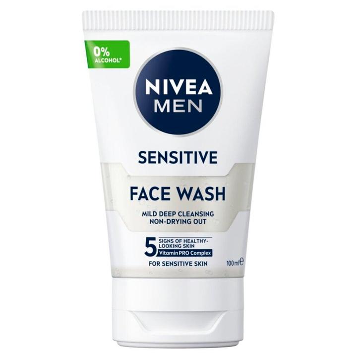 NIVEA Men Sensitive Face Wash, Sieraden, Tassen en Uiterlijk, Uiterlijk | Gezichtsverzorging, Nieuw, Verzenden