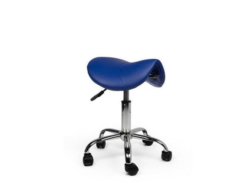 Zadelkruk Blauw - Lage uitvoering, Huis en Inrichting, Krukjes, Nieuw, In hoogte verstelbaar, Kunststof