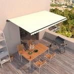 vidaXL Luifel handmatig uittrekbaar 500x350 cm crèmekleurig, Tuin en Terras, Verzenden, Nieuw