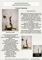Metalen frame Haas haasje hangend oor op voet 50 cm Goud, Hobby en Vrije tijd, Knutselen, Nieuw, Ophalen of Verzenden