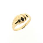 Gouden croissant ring (gouden ring, geelgoud, damesring), Sieraden, Tassen en Uiterlijk, Gebruikt, Overige kleuren, Ophalen of Verzenden
