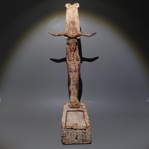 Oud-Egyptisch Hout Ptah-Sokar-Osiris. Late Periode, 664 -, Verzamelen, Mineralen en Fossielen