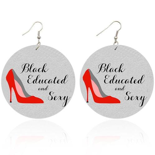 Black Educated and Sexy - Afrikaanse oorbellen, Sieraden, Tassen en Uiterlijk, Oorbellen, Nieuw, Ophalen of Verzenden