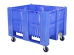 CB3 kunststof palletbox - 1200 x 1000 mm - 4 wielen - blauw, Ophalen of Verzenden, Nieuw