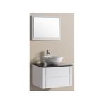 Badkamermeubel Cleopatra Zwart op Wit 75CM (Badkamermeubels), Ophalen of Verzenden, Nieuw