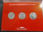 Frankrijk. Coffret BU de 3 monnaies 2000 ans de Monnaies, Postzegels en Munten