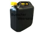 Jerrycan 20 Liter - Kunststof met flexibele tuit - Zwart, Nieuw, Minder dan 75 liter, Kunststof, Ophalen of Verzenden