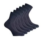 6 paar Bonanza badstof quarter sneakersokken - grijs, Kleding | Heren, Verzenden, Nieuw