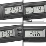 ProPlus Thermometer auto - binnen/buiten temperatuur - zwart, Auto diversen, Ophalen of Verzenden, Nieuw