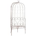 vidaXL Tuinbank 95 cm ijzer antiekbruin, Verzenden, Nieuw, Metaal