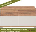 Germania Topix schoenenbank hout materiaal wit/bruin, Tuin en Terras, Tuinbanken, Ophalen of Verzenden, Nieuw, Overige materialen
