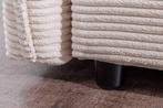 Design slaapbank APARTMENT 215cm beige corduroy 3-zits bank, Ophalen of Verzenden, Nieuw