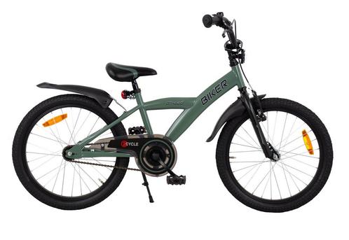 2Cycle Biker Kinderfiets - 20 inch - Groen, Fietsen en Brommers, Fietsen | Jongens, 20 inch, Nieuw, Verzenden