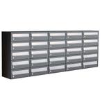 Brievenbusunit Hive set wand 5-breed, 5-hoog - antraciet, Tuin en Terras, Brievenbussen, Verzenden, Nieuw