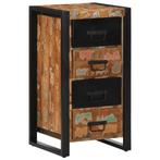 vidaXL Ladekast 40x40x75 cm massief gerecycled hout, Huis en Inrichting, Minder dan 50 cm, Verzenden, Nieuw, Minder dan 100 cm