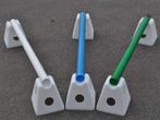 Set 6 Cavaletti Pionnen, 3 Springbalken Met Houten Kern,, Dieren en Toebehoren, Verzenden, Nieuw, Springen