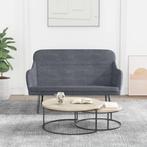 vidaXL Bankje 110x76x80 cm fluweel donkergrijs, Verzenden, Nieuw, Stof, Minder dan 150 cm