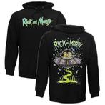 Rick and Morty Sweater Spacecruiser Pullover Hoodie Zwart, Verzenden, Nieuw