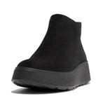 -30% FitFlop  FitFlop F-mode suede flatform zip ankle boots, Verzenden, Nieuw, Zwart