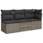 Tuinbank 3-zits grijs - retourdeal! 35% korting, Tuin en Terras, Tuinbanken, Ophalen of Verzenden, Nieuw, Kunststof