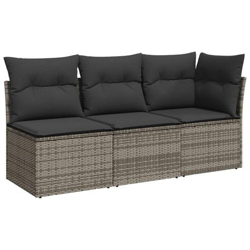 Tuinbank 3-zits grijs - retourdeal! 35% korting, Tuin en Terras, Tuinbanken, Nieuw, Kunststof, Ophalen of Verzenden