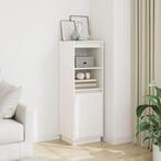 vidaXL buffetkast 37x34x110 cm massief grenenhout wit, Huis en Inrichting, Minder dan 50 cm, Verzenden, 100 tot 150 cm, Nieuw