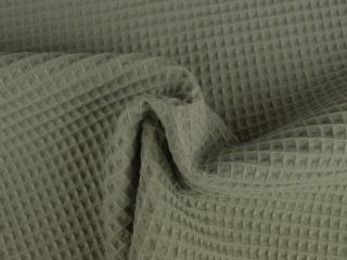 Wafelstof – Zilvergrijs, Hobby en Vrije tijd, Stoffen en Lappen, 120 cm of meer, 200 cm of meer, Grijs, Nieuw, Katoen, Ophalen of Verzenden