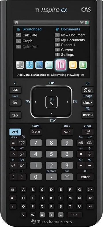 Texas Instruments TI-Nspire CX CAS Grafische Rekenmachine beschikbaar voor biedingen