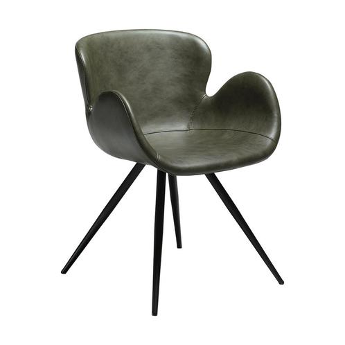 *WOONWINKEL* Dan-Form Gaia Design Stoel Groen Kunstleer Met, Huis en Inrichting, Stoelen, Nieuw, Verzenden
