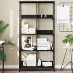 vidaXL Boekenkast 78,5x33x153 cm bewerkt hout zwart, Verzenden, Nieuw, 50 tot 100 cm, 150 tot 200 cm