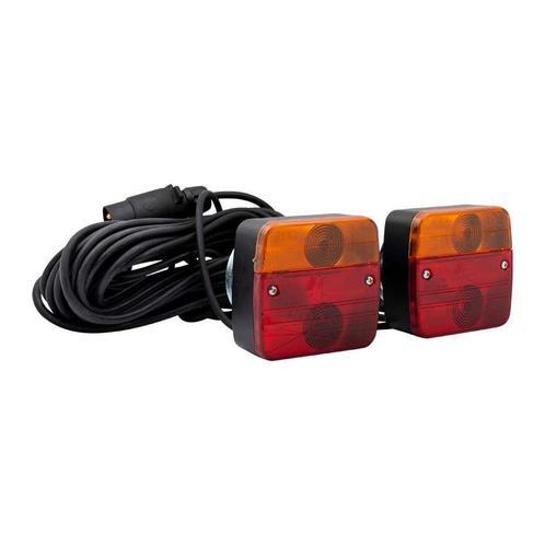 Verlichtingsset voor aanhangwagen / trailer + magneet 12M, Auto diversen, Aanhangwagen-onderdelen, Nieuw, Verzenden