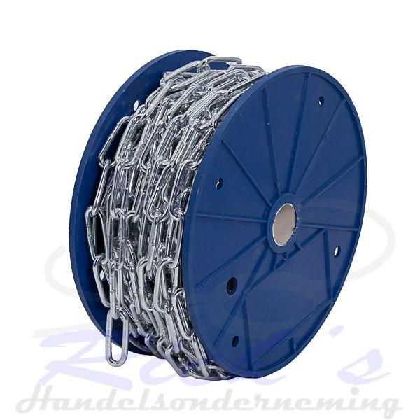 Ketting verzinkt 6 mm per meter, Doe-het-zelf en Verbouw, IJzerwaren en Bevestigingsmiddelen, Nieuw, Ophalen of Verzenden