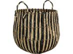 Mica Decorations Ronda Mand - Set van 2 - H40 x Ø44 cm -, Verzenden, Nieuw