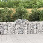 vidaXL Schanskorven 3 st gewelfd 200x30x80/100 cm, 100 cm of meer, Verzenden, Nieuw, Metaal