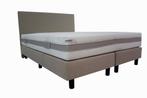 Budget Boxspring Creme Beige 140x200 cm met, Verzenden, Nieuw, Beige, Modern