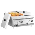 GGM Gastro | Dubbele elektrische friteuse - 13+13 liter - 9, Verzenden, Nieuw