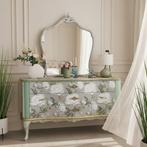 Ladekast - Hout, Glas - Franse stijl Luigi XV