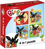 Bing - 4 in 1 Puzzel | Bambolino Toys - Puzzels, Kinderen en Baby's, Speelgoed | Kinderpuzzels, Nieuw, Verzenden