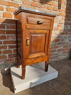 Nachtkastje - Hout, Marmer - Vintage