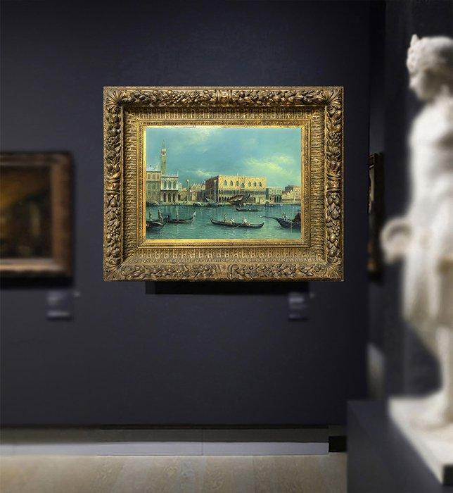 Scuola italiana (XX), After Canaletto - Veduta di Venezia, Antiek en Kunst, Kunst | Schilderijen | Klassiek