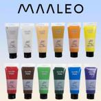 Maaleo Acrylverf Set 12 Kleuren - 100ml Tubes - Veelzijdi..., Hobby en Vrije tijd, Ophalen of Verzenden, Nieuw