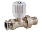 Radiatorkraan recht 15mm x 1/2 (Dicht radiatorkranen, Open), Doe-het-zelf en Verbouw, Verwarming en Radiatoren, Ophalen of Verzenden